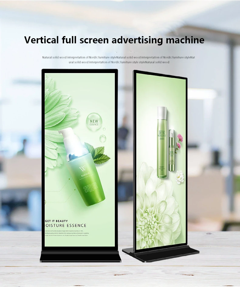 Software vertical LED Display Digital Shoppinges Elevadores Tela de toque interna LCD Publicidade