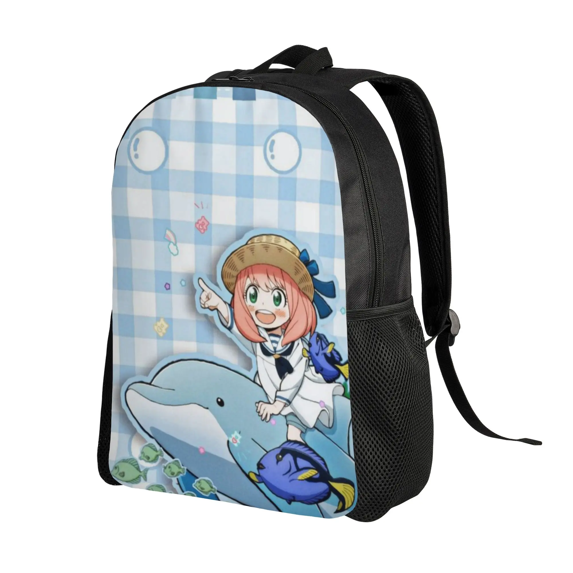 SPY×FAMILY Laptop Bag Back to school season The girl riding on a whale  Snack Storage Backpack