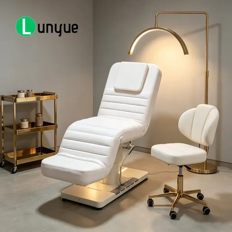 3 Motor Electric Beauty Bed Adjustable Massage Table for Eyelash Treatment Spa Furniture Comfortable Professional Use