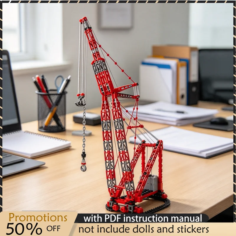 4933PCS MOC Large Heavy Duty Ring Crane Engineering Machinery Model Building Blocks DIY Assembly Toy Adult Collector Collection