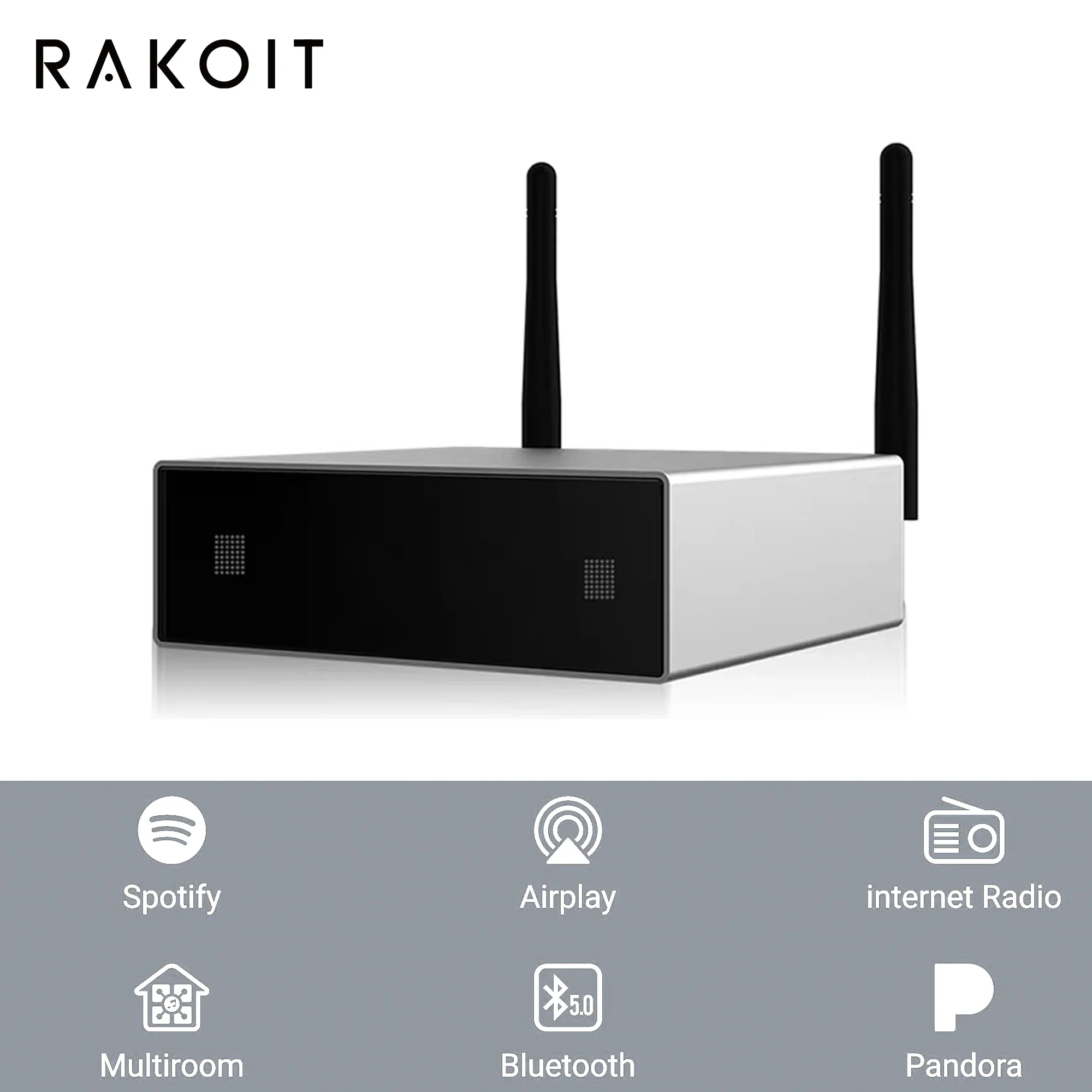 RAKOIT A50+ Mini Digital Multiroom Amplifier 2.0 Channel Class D HiFi 50W 24V DC