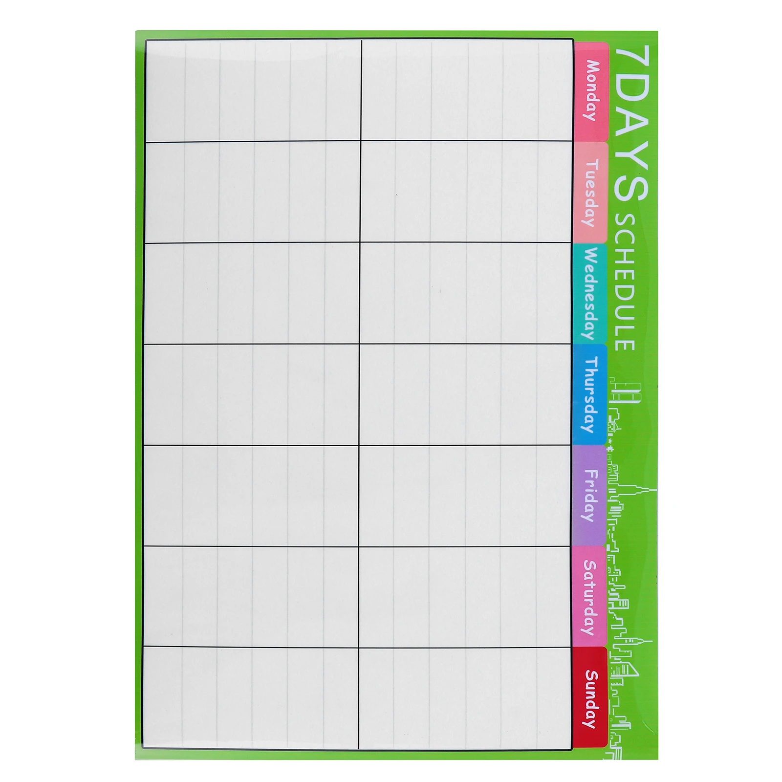 

1pc Magnetic Erasable Monthly Plan Sticker Flexible Schedule Board Fridge Note Organizer To-Do List Reminder Reusable Planner