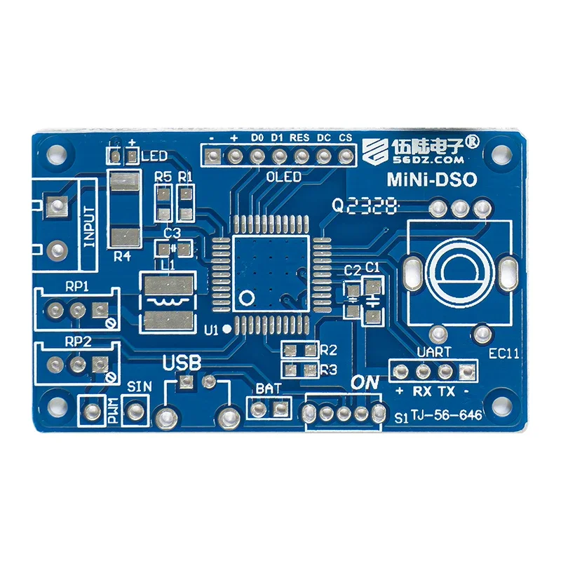 DIY Mini Digital Oscilloscope Kit STC8K8A Microcontroller Electronic Soldering Practice Loose Parts