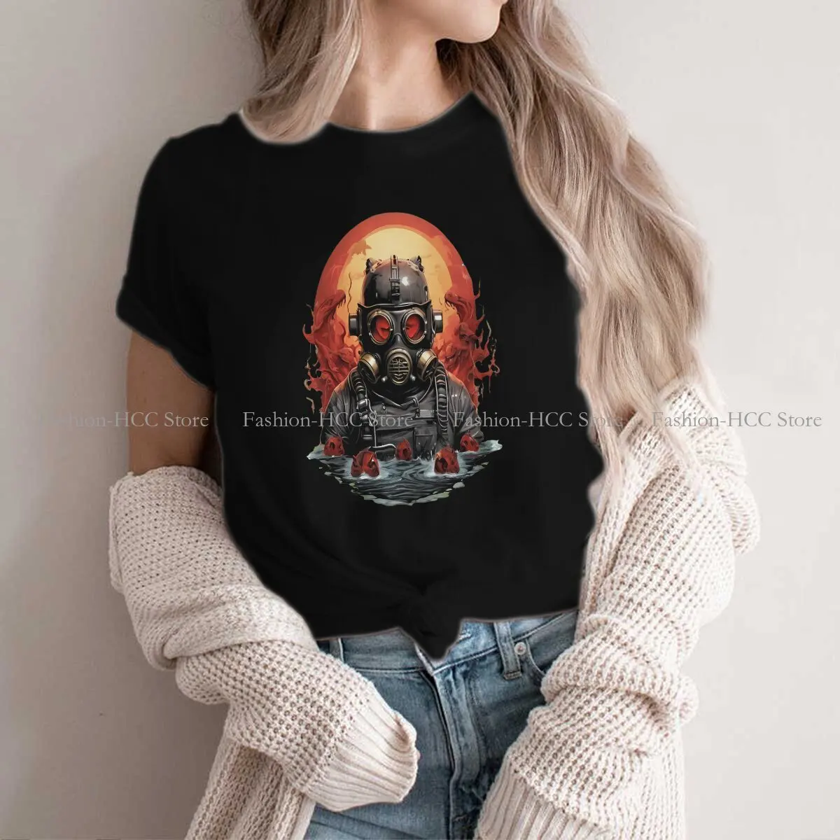 Classic O Neck Polyester TShirt HELLDIVERS Classic T Shirt Woman's Tops Individuality