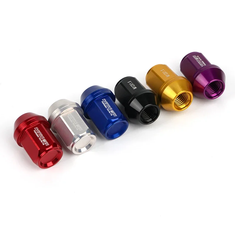 

M12*1.5 Six-Sided Center Hub Screw 20Pcs Racing Modification Aluminum 7075-T6 Lightweight Wheel Nuts BATTLE BEE