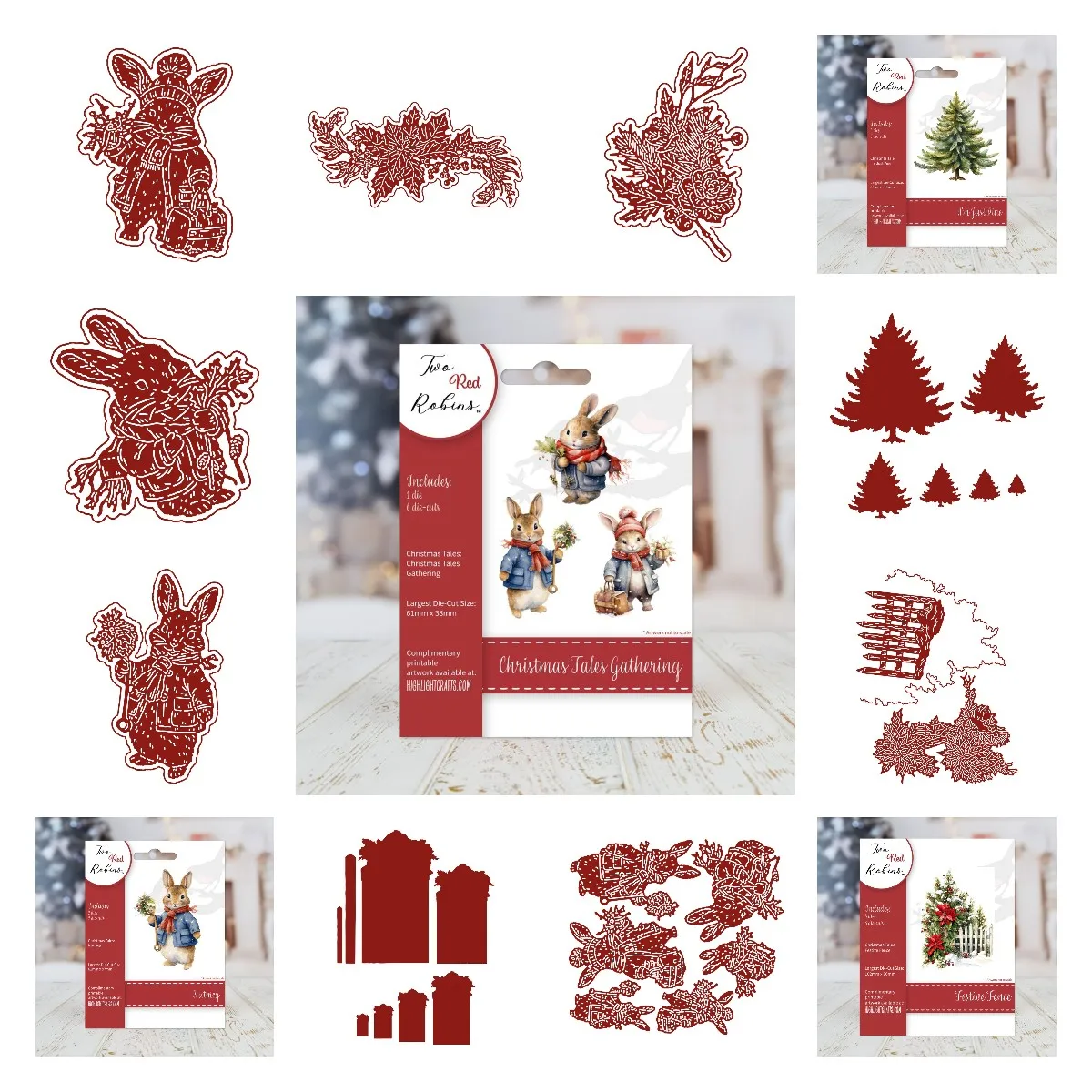 

Christmas Story Party Kit Pine Tree Pinecone Metal Cutting Dies Holiday Greeting Cards DIY Scrapbook Album Decoration Embossing