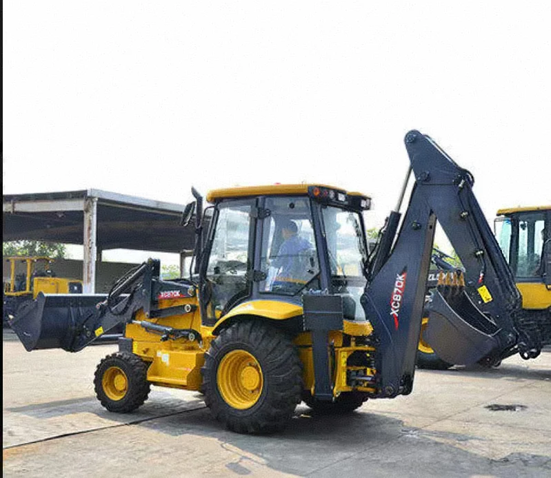 Busy at Both Ends Retroexcavadora Backhoe Loader With Telescopic Boom China Made Front Excavator Back Loader