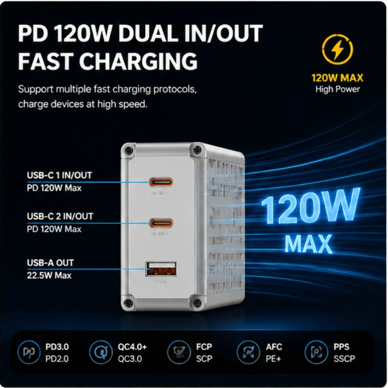 20000mAh Creative Container Power Bank Large Capacity Transparent LED Light Digital Display Mobile Phone Power Supply