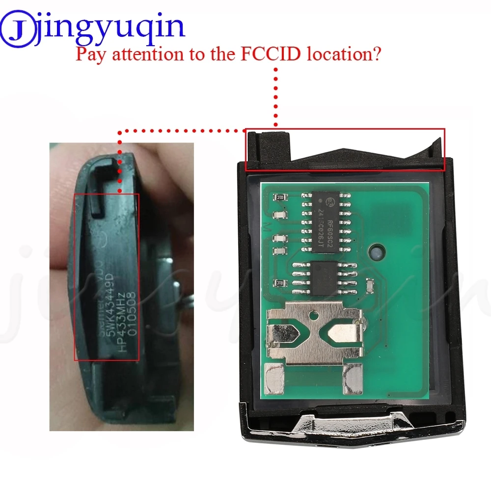 JYQ 41521 2/3Buttons Flip Remote Car Key 433MHZ 4D63 Chip For Mazda 3 6 M3 M6 2003-2011 2012+ 41781 Aoto Fob Control