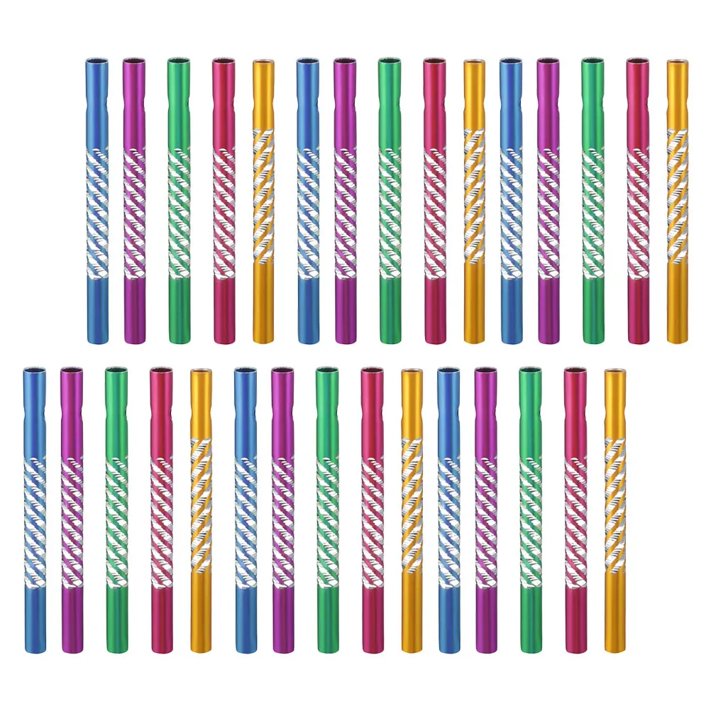 

36pcs Hollow Aluminum Pipe Wind Chime DIY Parts Crisp Sound Metal Supplies Craft Materials Indoor Outdoor Use