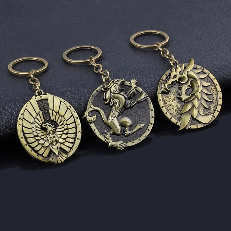 Elder and The Scrolls Keychain Hot Classic Game Periphery Jewelry Set Gmae Fans Collection Accessories Birthday Gifts