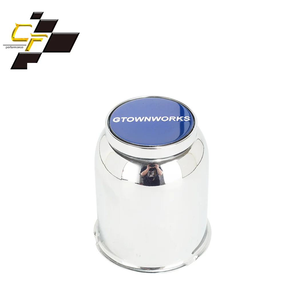 CFPerformance 1pc 81mm(3.19") Trailer Wheel Center Caps For Trailers Trucks SUVs RV Wheel Rims Rim Hub Cup Cover Car Accessories