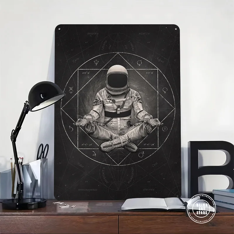 Keep Calm Explore Space 3D Printed Texture Poster Personalized Wall Art Retro Metal Tin Signs for Decoration Room House Interior