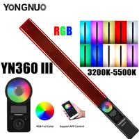 Yongnuo YN360 III YN360III Handheld 3200K-5500K RGB Colorful Ice Stick LED Video Light Touch Adjusting Controlled by Phone App