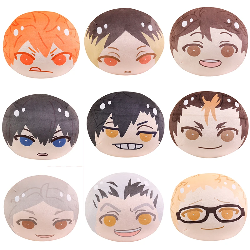 قطيفة دمية قلادة رمي وسادة ، لطيف Haikyuu Plushies ، زلابية شويو هيناتا أويكاوا تورو كوزوم كنما ، هدايا عيد الميلاد الجميلة