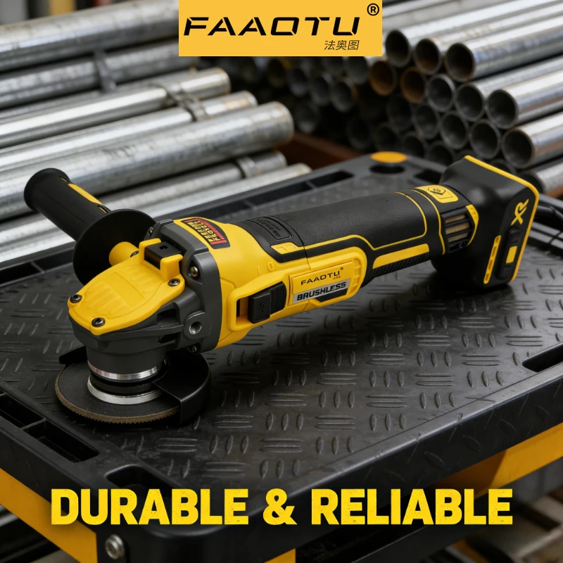 FAAOTU 409 Heavy-Duty Angle Grinder, Versatile for Metal/Concrete, Same Dependability as DW Suitable for DW battery NO battery