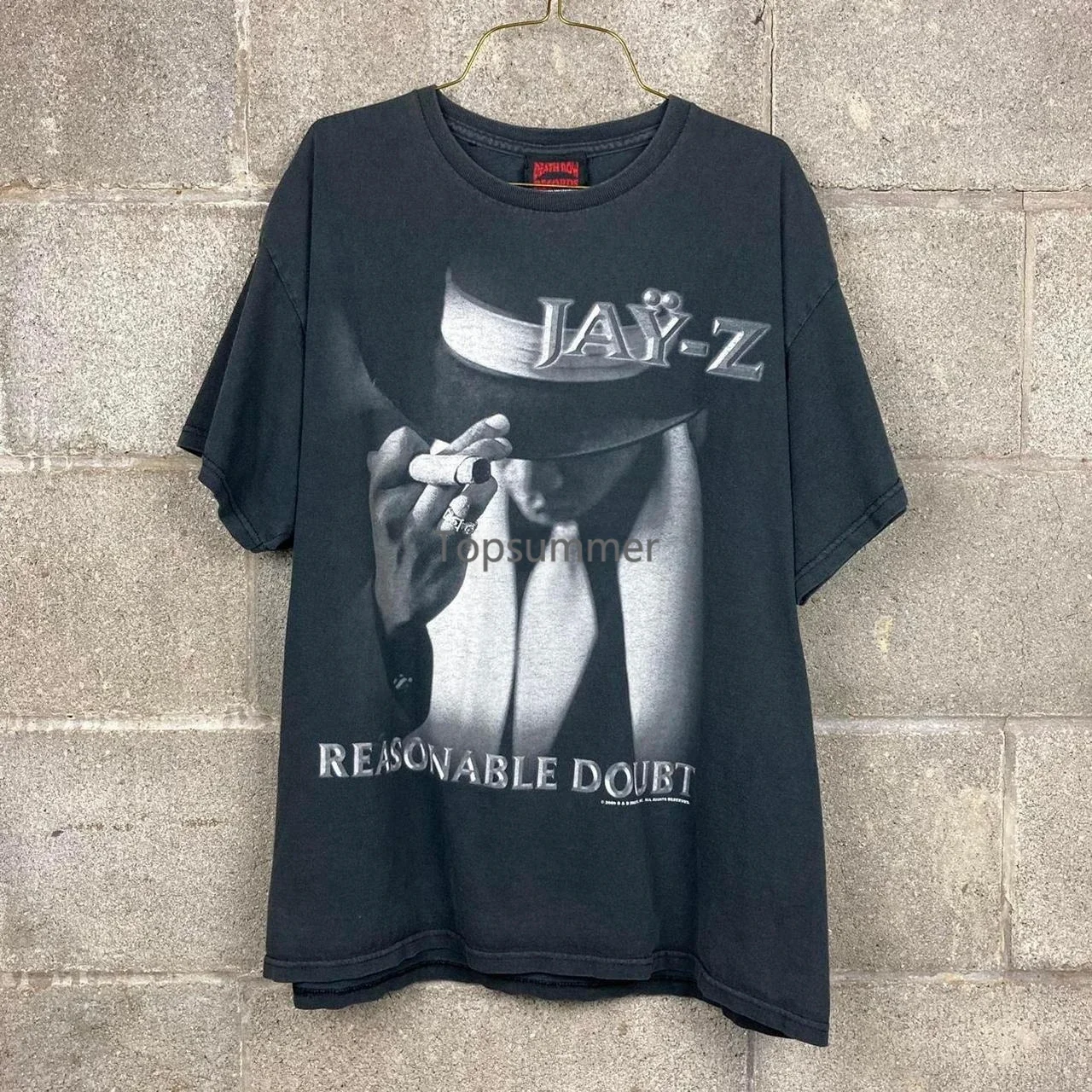 Men T Shirt Vintage Jay Z Reasonable Doubt Promo T-Shirt