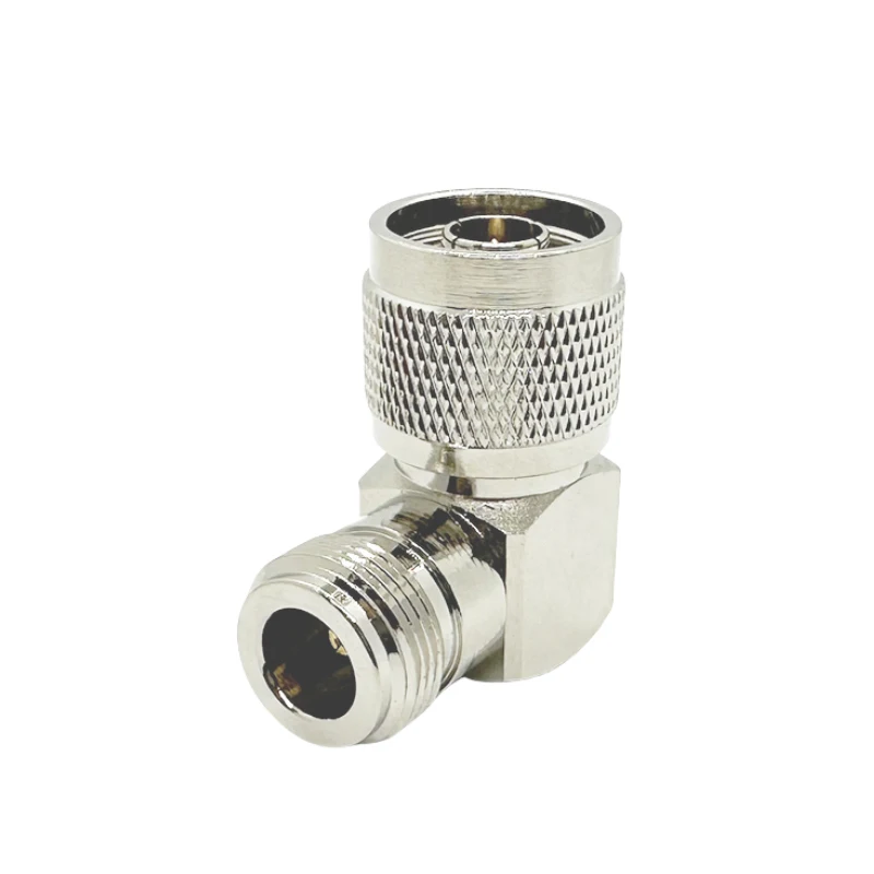 N Male to N Female 90 Degree Right Angle Adapter Copper L16 RF Coaxial Connector Converter for Ham Radio Antenna