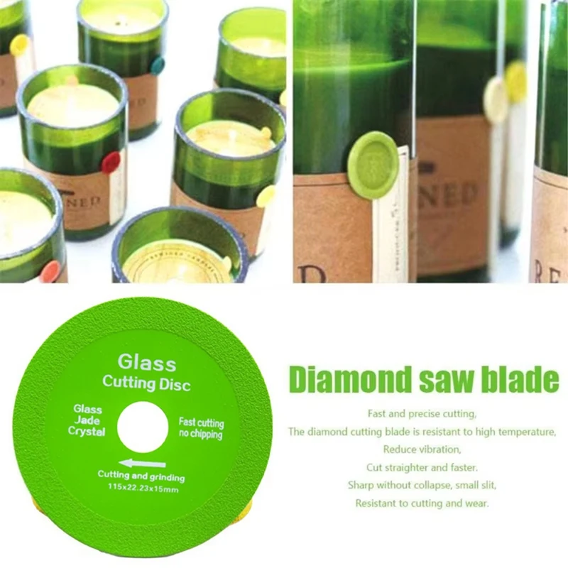 AD33 ホットガラス切断ディスク 115X22.23 ミリメートルダイヤモンド大理石鋸刃タイル翡翠特殊研磨切断刃