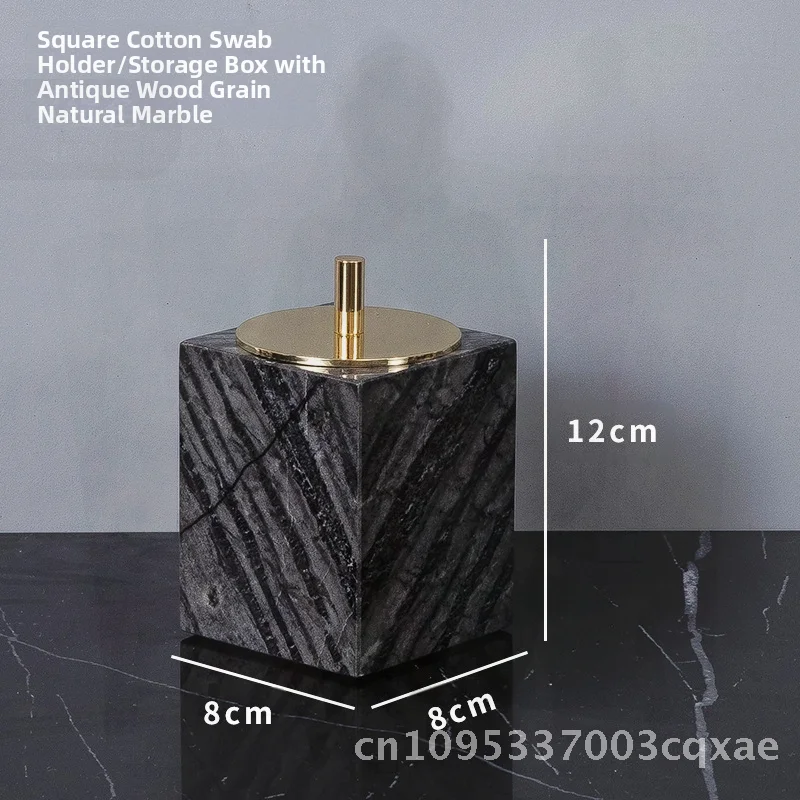 طقم حمام من الرخام الطبيعي - طقم غسيل مكون من أربع قطع مع رف فرشاة الأسنان وديكور الحمام الرخامي وغرفة نموذجية #4