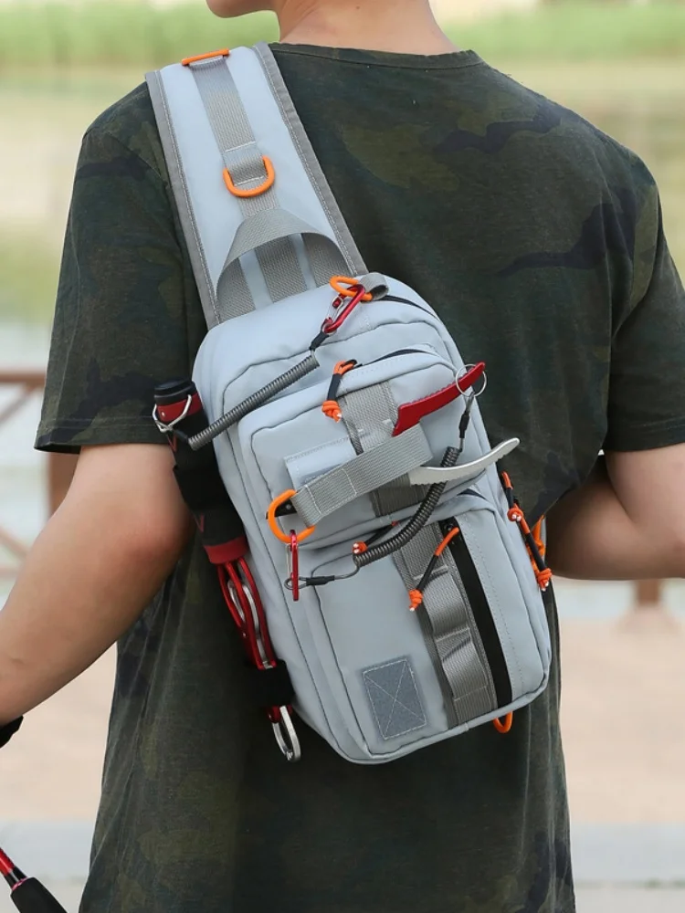 AliExpress Outdoor Cycling Fishing Sports Waist Bag Waterproof Shoulder Crossbody Chest Bag Rucksack Men Hiking Camping Travel Backpack