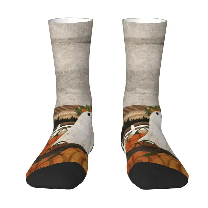 

Мужские носки с надписью «Призрак в тыквы» унисекс, ужасы на Хэллоуин, весна-лето, осень-зима, модельные носки