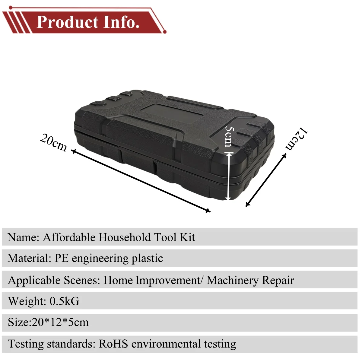 8 Piece Home DIY Tools Kit Set – General Household Hand Tool Kit for  Home Repair with Plastic Toolbox Storage Case