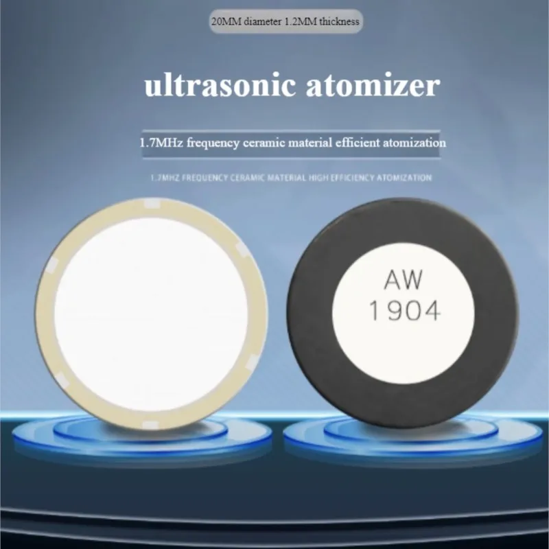 

Atomizer 5pcs 20mm 1.7MHz Industrial Ultrasonic Atomizer Humidifier Spray Head Oscillating Ceramic Energy Transducer