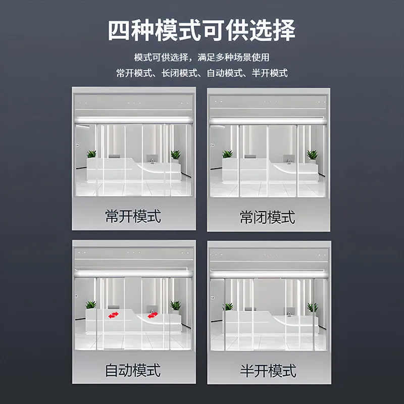 Automatic Door Sensor Door 150 Motor Complete Set Unit Electric Glass Sliding Door Track Access Control