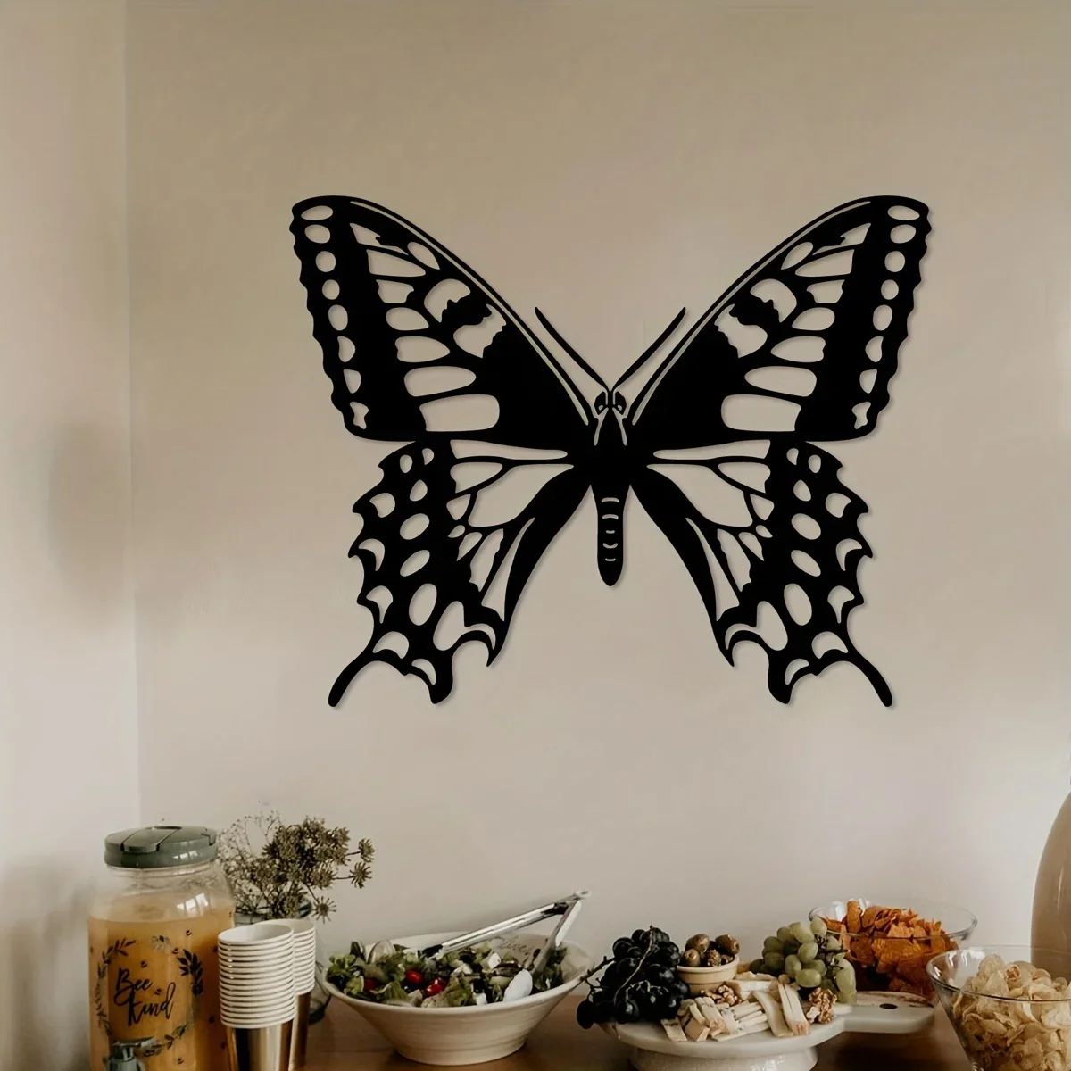 

Creative Butterfly Iron Crafts, Indoor Wall Mounted Decoration, Great for Living Room Bedroom, Hallway, Outdoor Wall Decoration