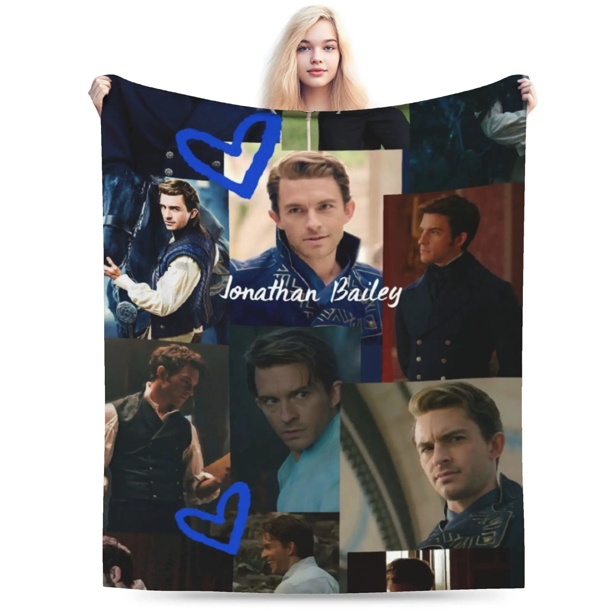 بطانيات جوناثان بيلي فييرو الأنيقة فائقة النعومة من الفلانيل المريح، قابلة للغسل في الغسالة