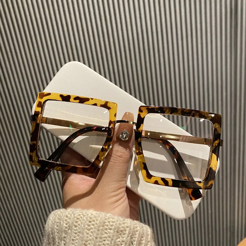 Vielseitige Myopie-Brille mit hohem ästhetischem Wert, ultraleichte Anti-Blaulicht-Box-Brille, hochauflösende Version für Herren und Damen