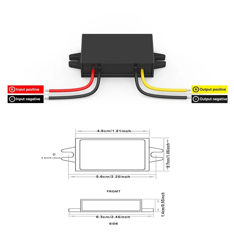 12v to 5v 1a 2a 3a dc step down converter 12v 24v to 5v 3a dc buck converter for car