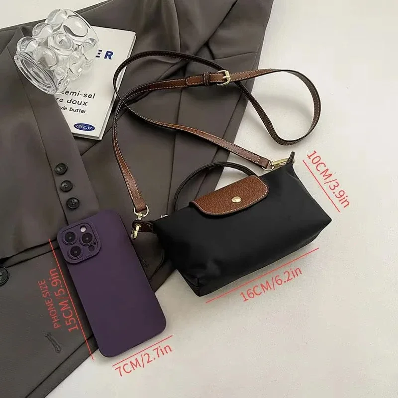 

Mini Handbag, Women's Fashion Colorblock Zipper Shoulder Bag, Casual Versatile Crossbody Bag for Daily Used