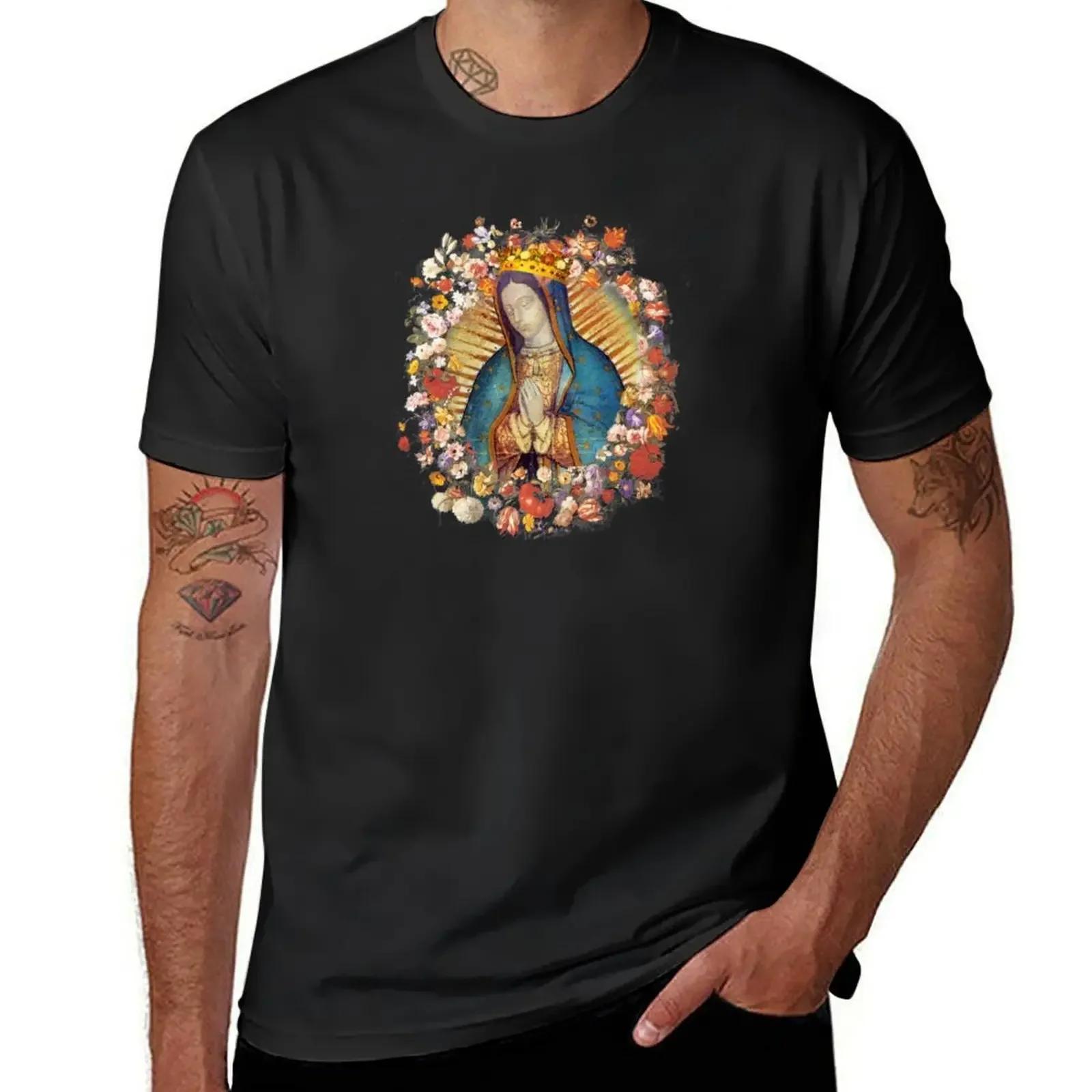 

Our Lady of Guadalupe Virgin Mary Catholic Mexico Mexican T-Shirt oversized t shirt new edition heavyweight t shirts for men