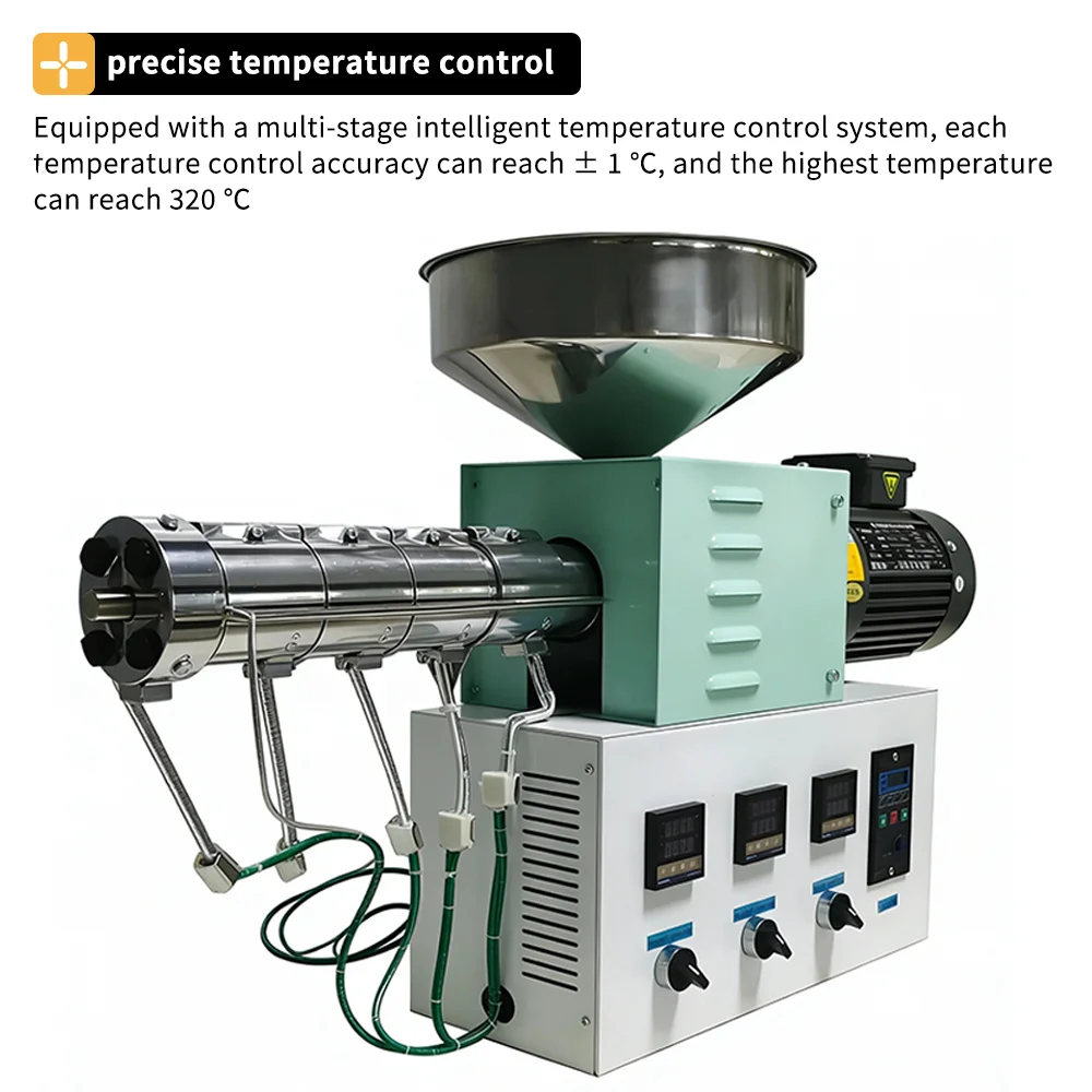 CT30 Twin-Screw Extruder Machine Laboratory Plastic Mixing Granulator Desktop 3KG/H Mini Extrusion Machine for PETG PLA PA ABS