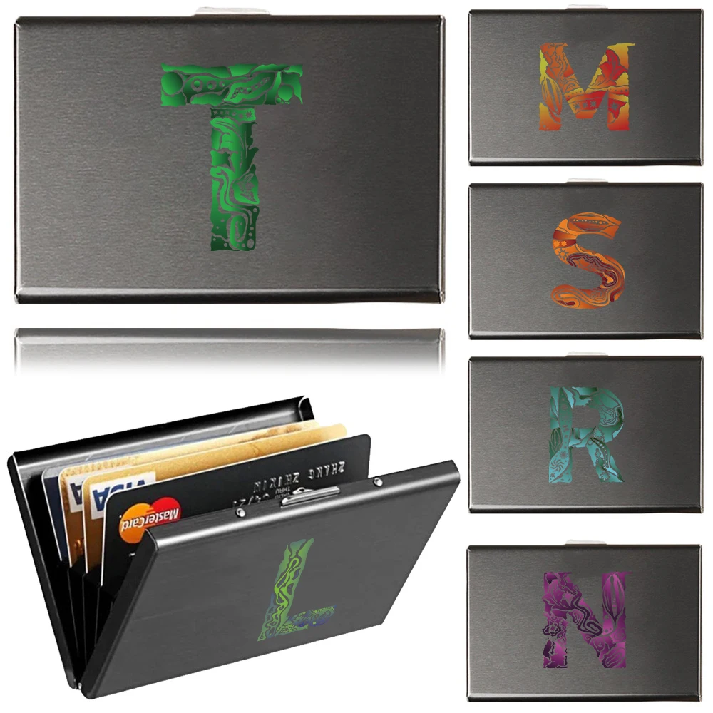 

Cards and Id Card Holder Holds 6 Cards Slots Thin ID Case Wallet Slim Wallets Credit Card Holder Money Bag Engrave Image Print