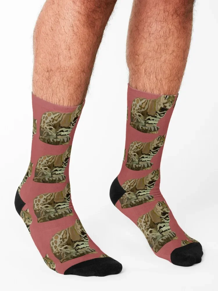 Calcetines de gato de montaña andina para hombres y mujeres, regalo divertido, marca de diseñador, nuevo