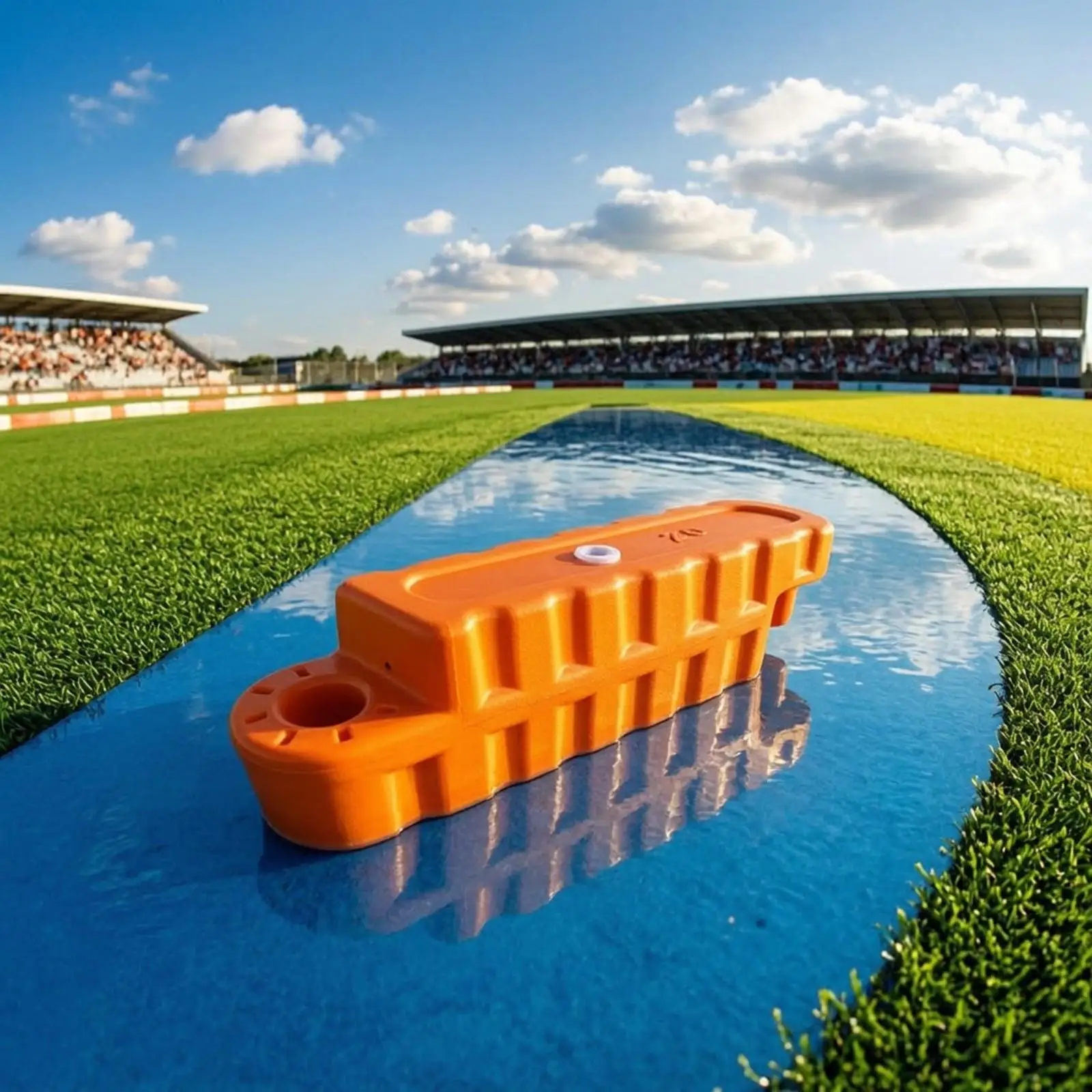 HDPE Water Kart Bumper Float 100cm Modular Track Separator for Racing Course Perimeter Safety Barrier