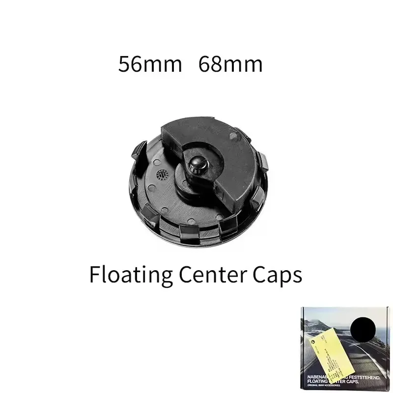

56/68mm Floating Wheel Center Caps for BMW E90 E91 E92 E93 F30 F10 F11 F04 E84 E83 F25 E70 F15 E72 F16 M3 M5 M6 Auto Accessories