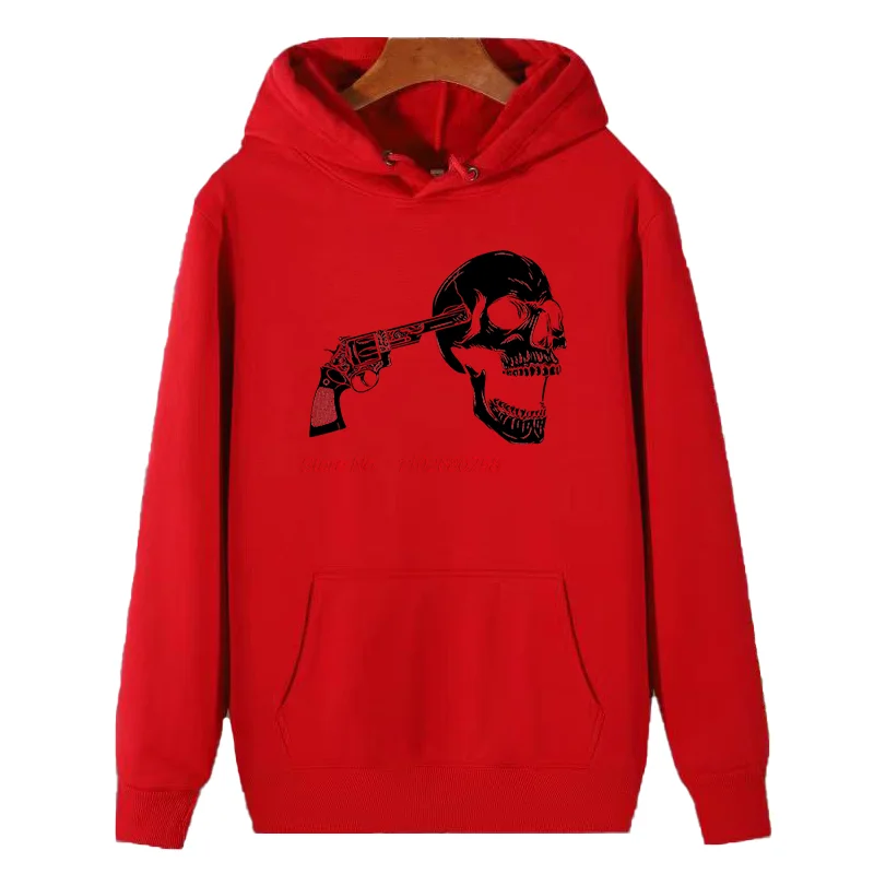 الهيكل العظمي العصابات مع الأسلحة مضحك الجرافيك قمصان سويت شيرت بقلنسوة الشتاء سترة سميكة هوديي مناسبة لجميع الأعمار الذكور الملابس #6