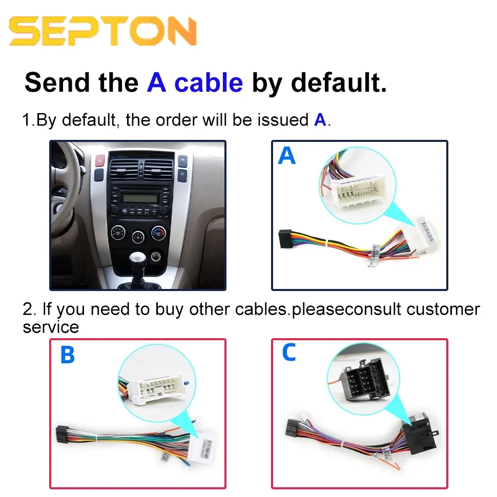 SEPTON Smart Car Systems Android 12 Car Auto Radio for Hyundai Tucson 2006-2013 Multimedia Video Player Stereo GPS 2Din CarPlay