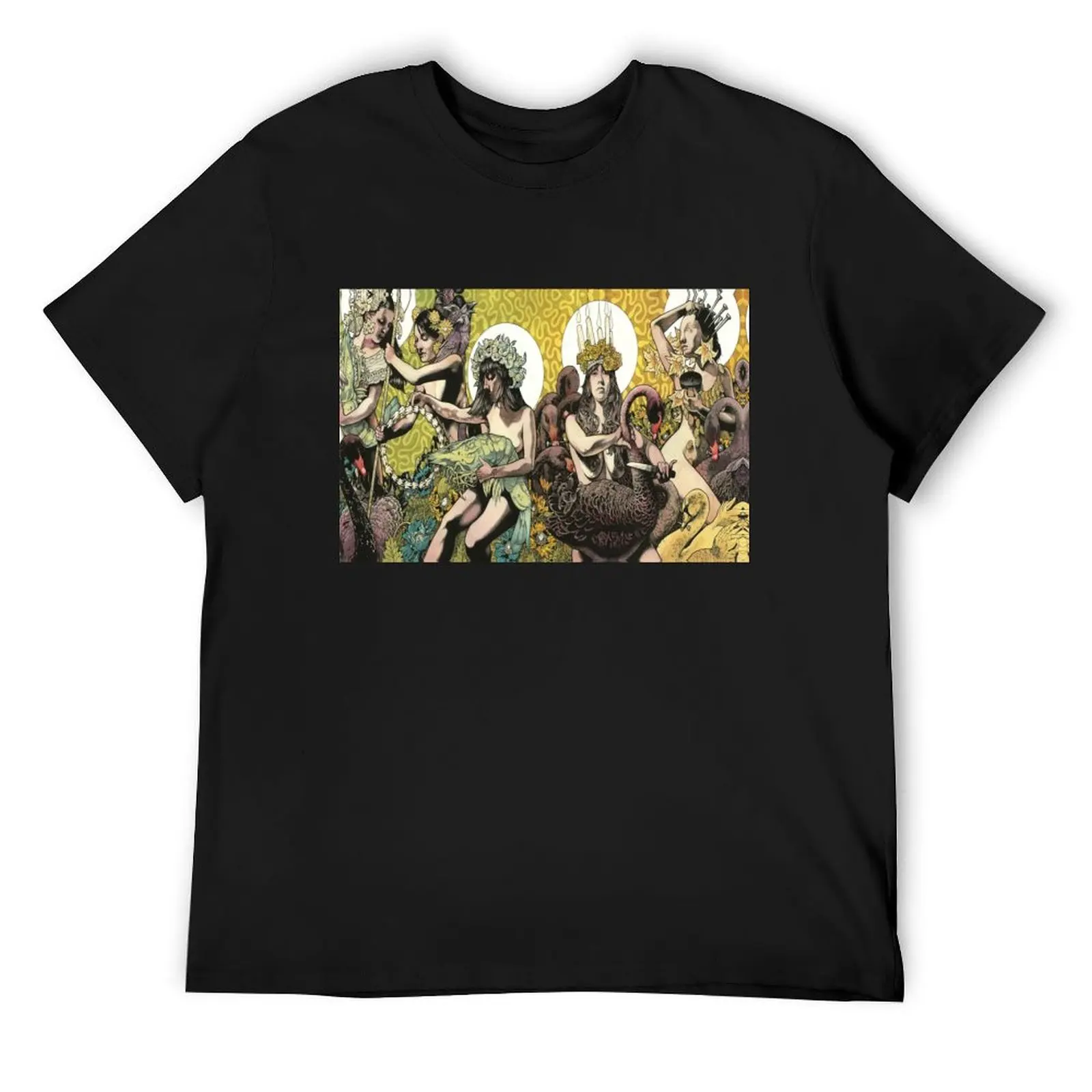 

Baroness: Yellow & Green T-Shirt blacks man clothes luxury t-shirt cotton graphic tees designer t shirt men