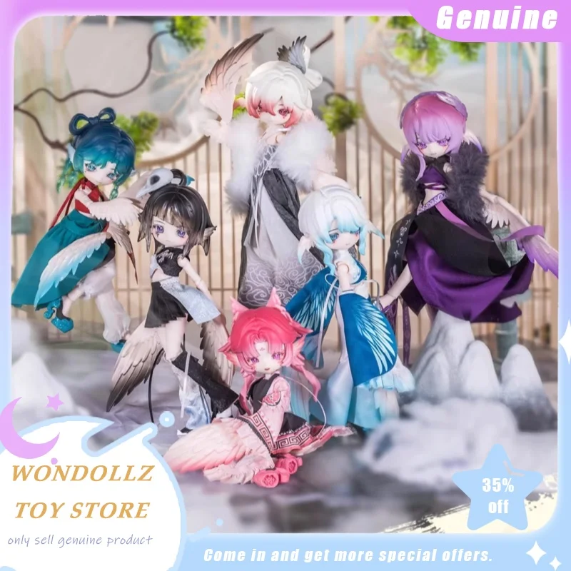 

In Stock 1/8 Bjd Penny Box Luluya Yunyu Pavilion Series Blind Box Cute Girl Action Figure Desktop Ornament Trendy Toy Girls Gift