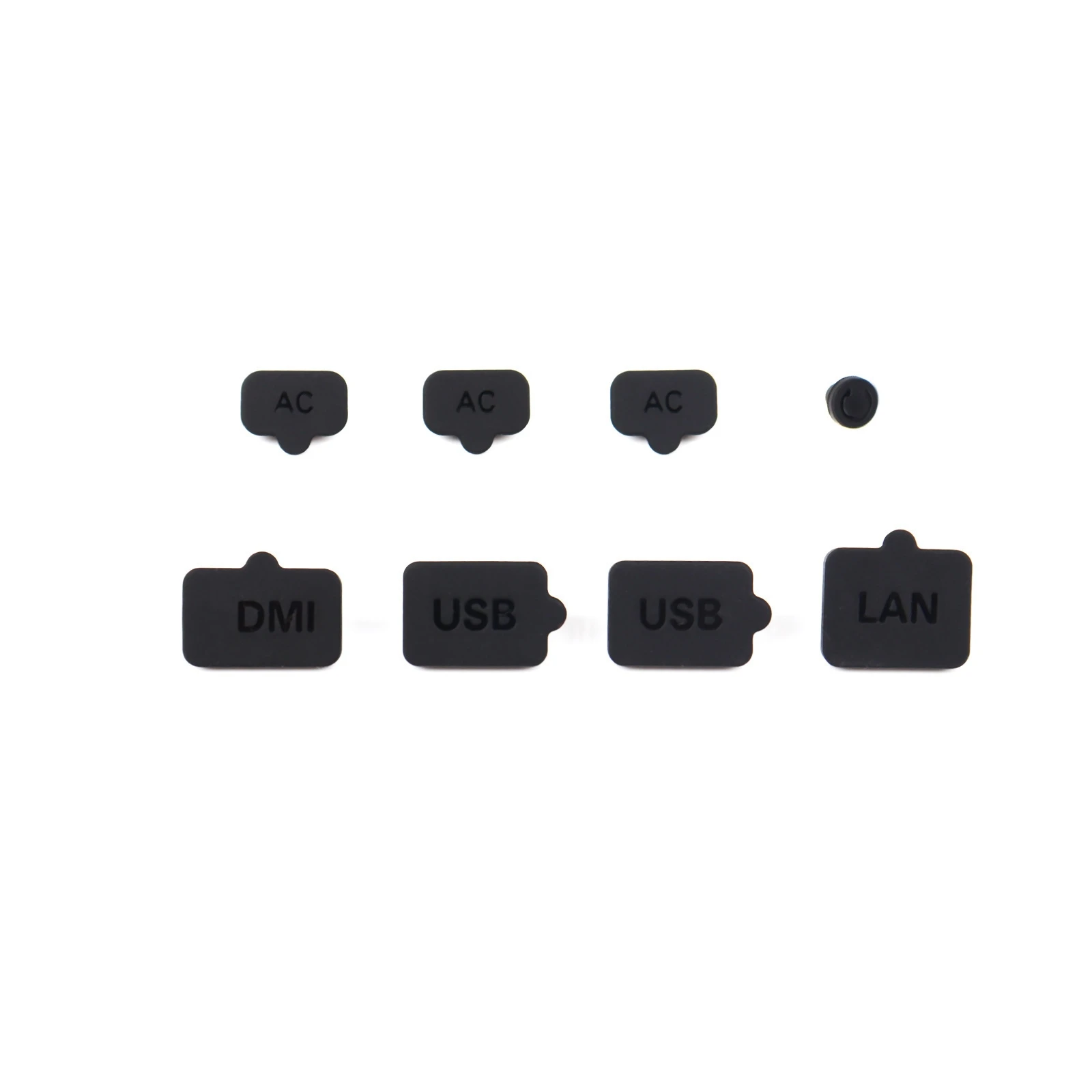 

For Switch 2 Gaming Console Dust Plug Set Dust Plug USB Silicone 8-Piece Set