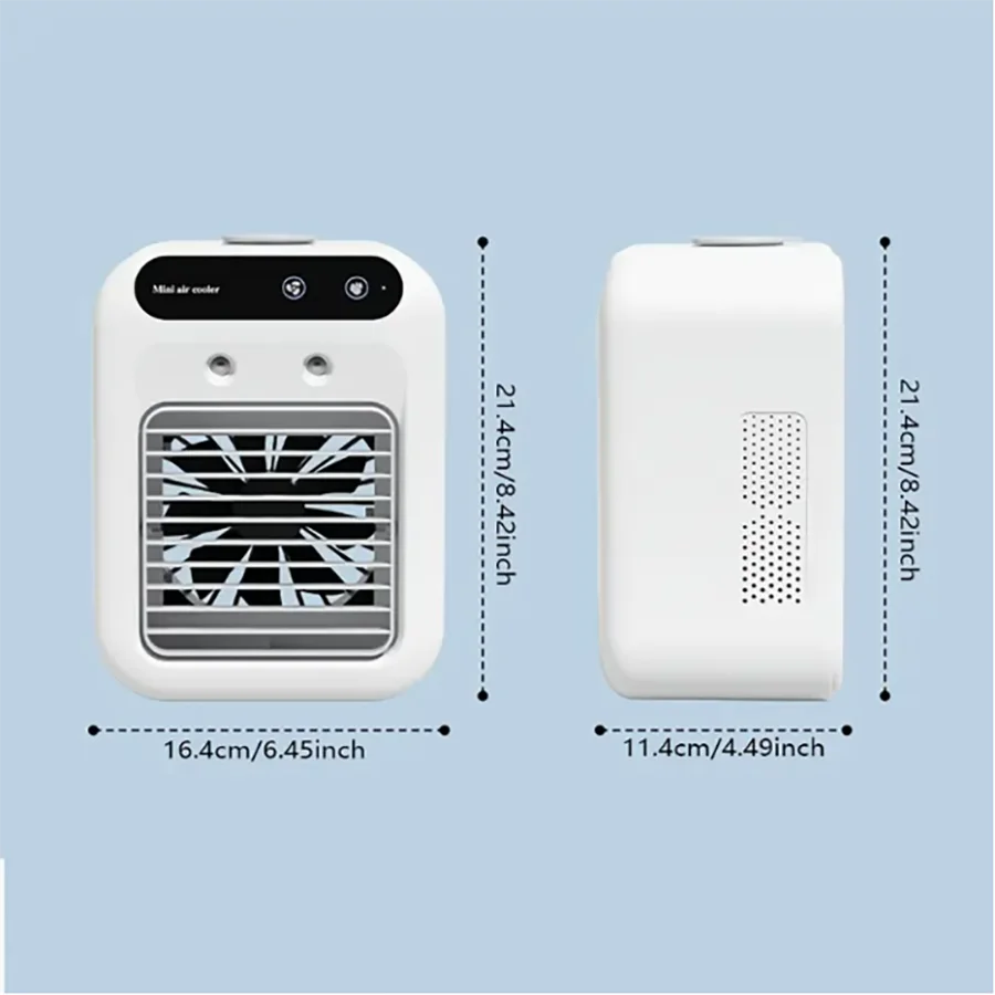 Mini Air Blower And Desktop Cooling Fan With Humidifying Spray_voghion.com