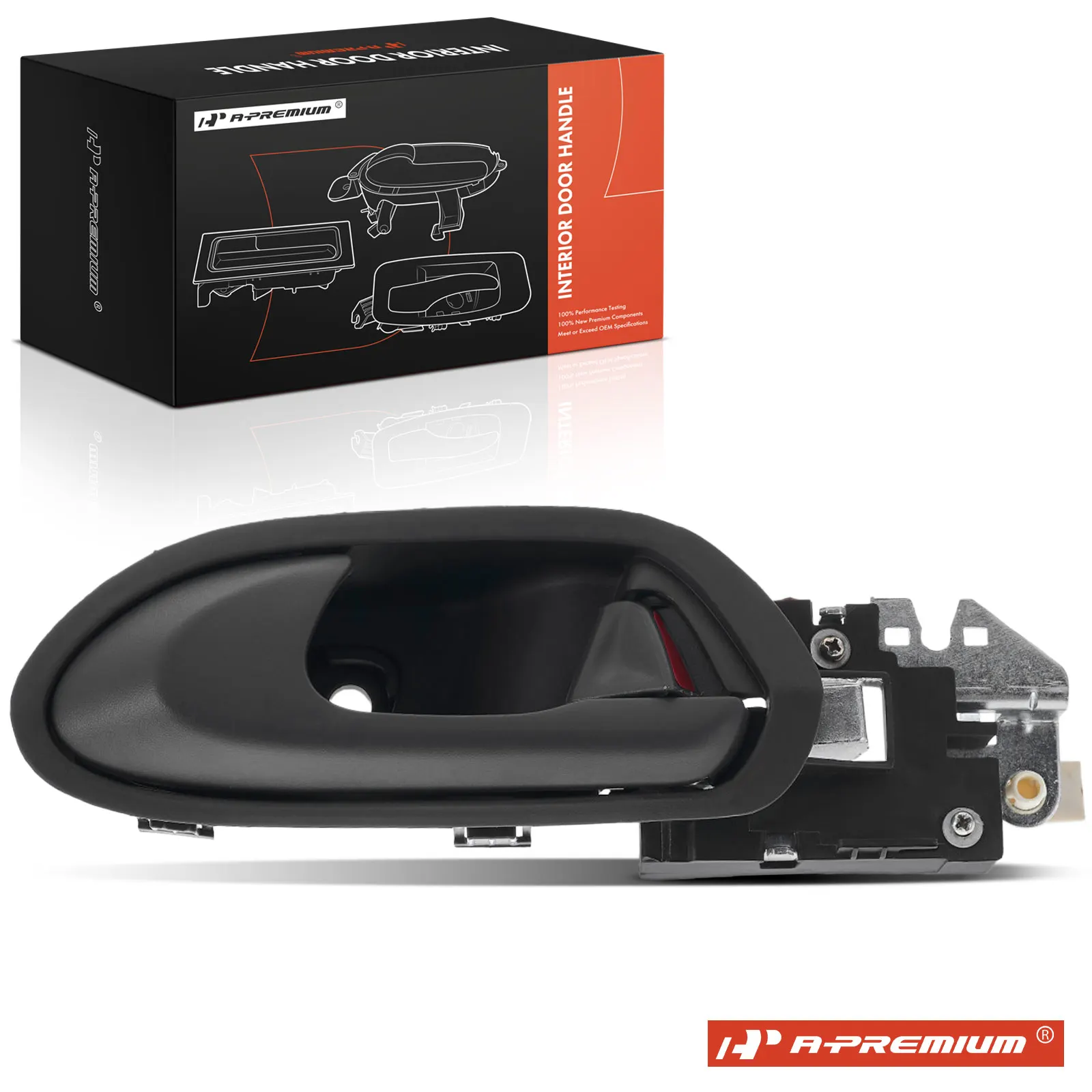 A-Premium Rear Driver Side Gray Interior Door Handle for Honda Civic 2006-2011