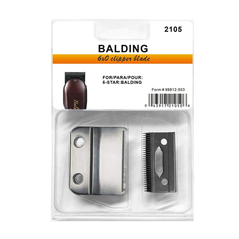 Model 2105- Balding 6X0 Clipper Blade Fit For Wahl Professional 5 star Series Balding Hair Clipper 8110