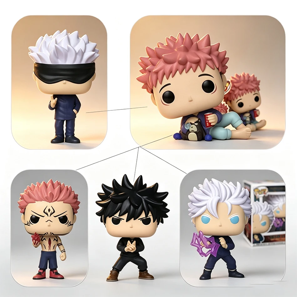 Anime Jujutsu Kaisen Figure Toys Yuji Itadori Satoru Gojo Nobara Kugisaki Desktop Decoration Doll PVC Model Christmas Gift