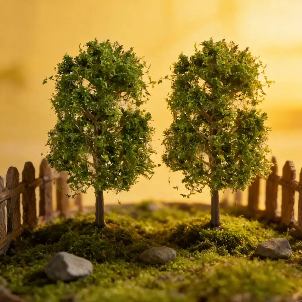 

2 шт. 14 см/11,5 см миниатюрные модели деревьев для диорам/железнодорожных макетов, архитектурных ландшафтов/наборов для военных игр